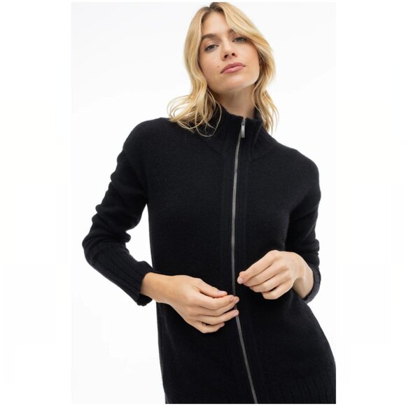 Pura Cashmere Zip Up Cardigan - Picture 9 of 11